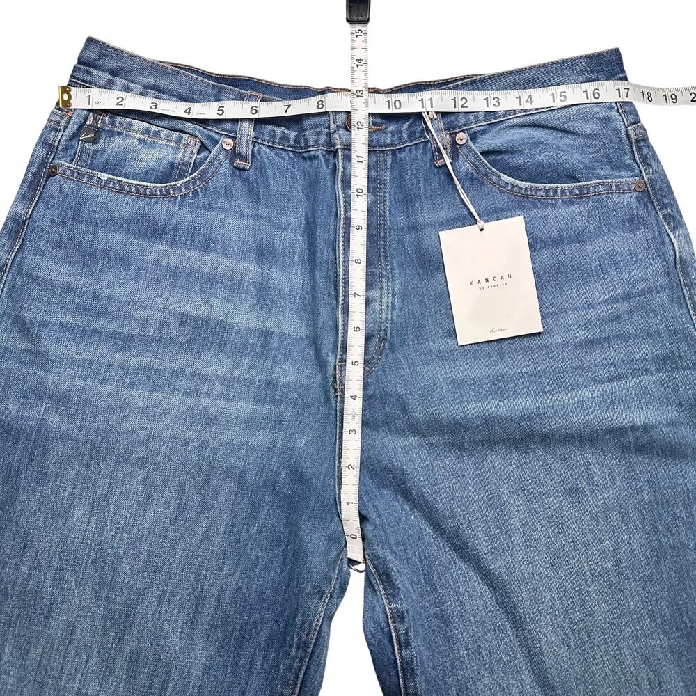 Kancan | Women | 90s Boyfriend Ultra High Rise Distressed Wide Leg Jeans | Sz 31 - Picture 4 of 13